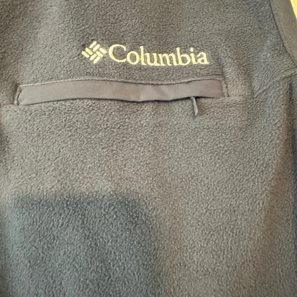 🧥 Columbia Blue Fleece Zip Vest Size L | Lightweight Outdoor Layer